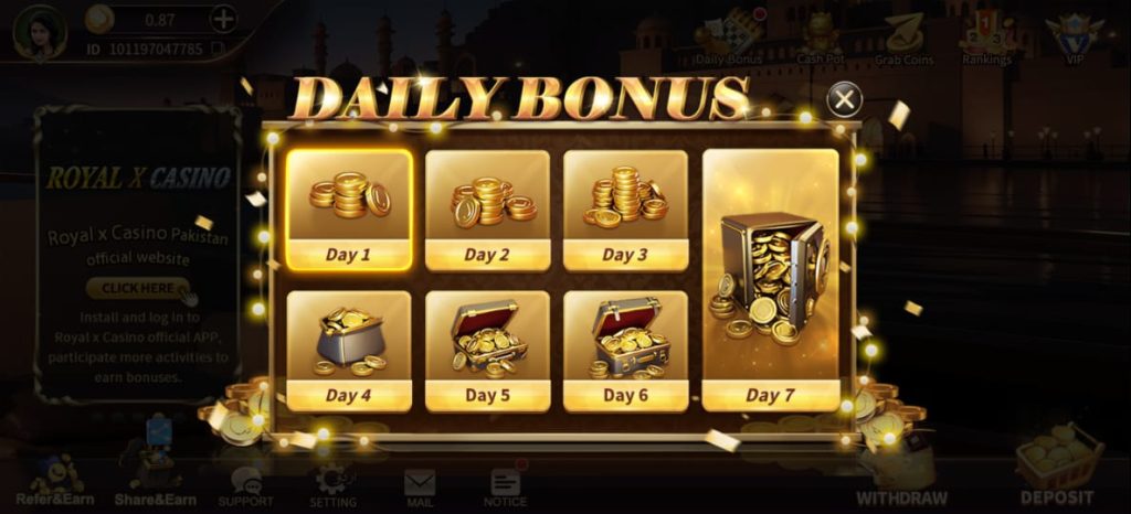 Exclusive reward and bonuses
